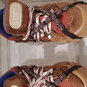 Luxury Men Shoes Brown and Blue